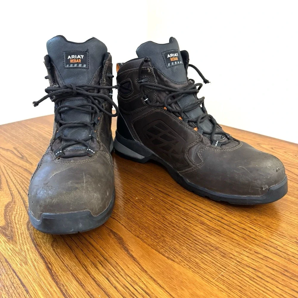 Ariat Rebar Flex 6 H2O Composite Toe Lace-up Work Boots 10021498 Size 14 D